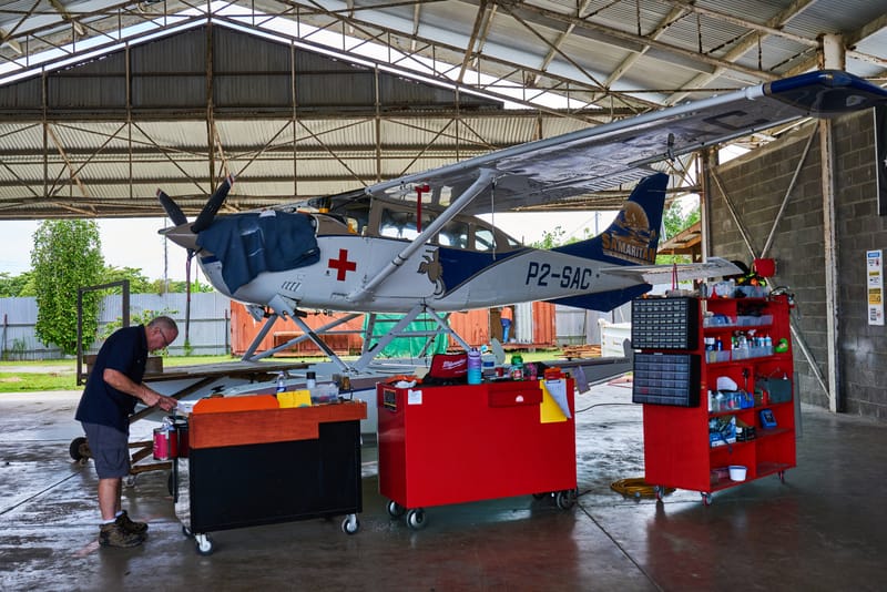 Work Team Frees Mechanic Held Hostage By Airplanes